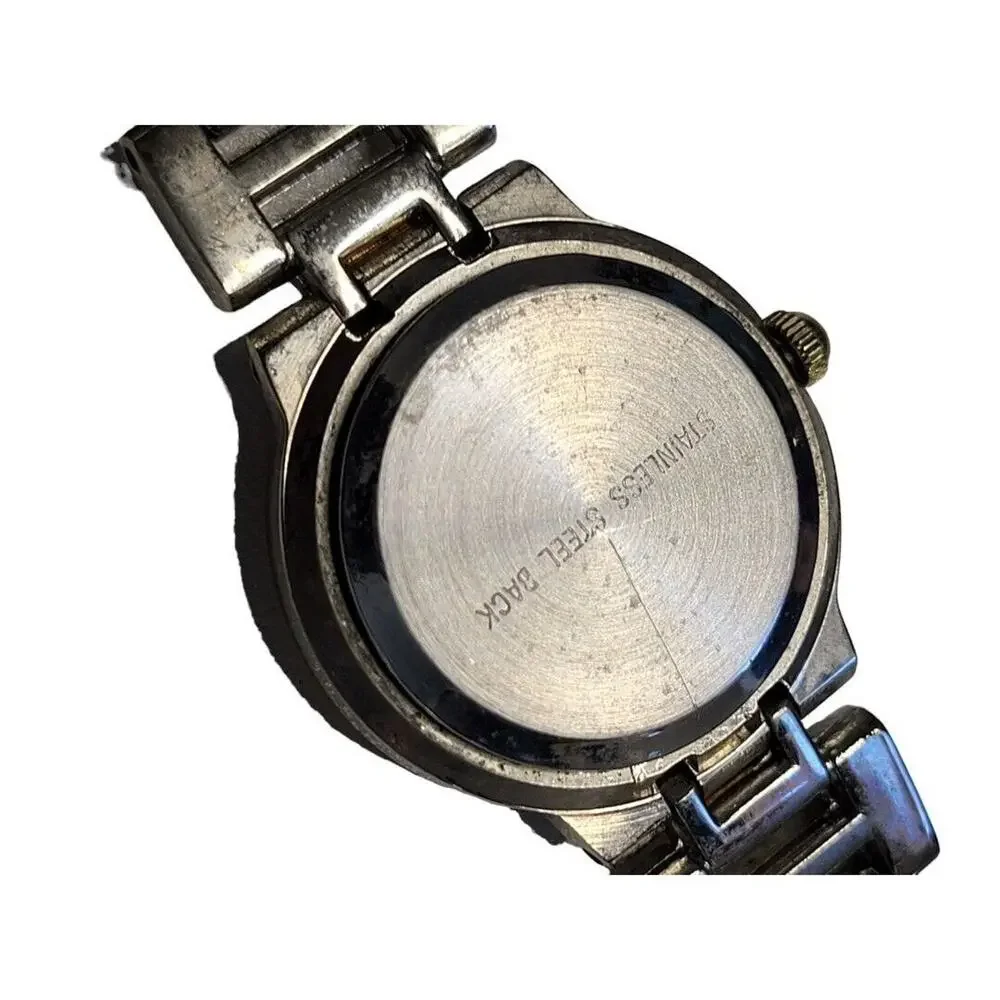 MM Ladies Watch Gold Tone Silver Tone Metal Works